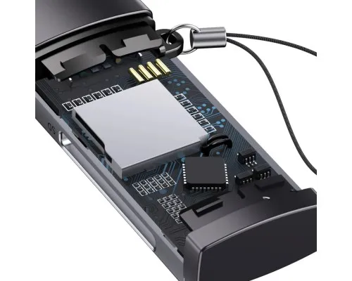 Зчитувач флеш-карт Baseus USB to SD/TF gray (WKQX060013)