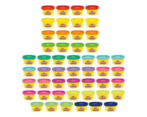Набір для творчості Hasbro Play-Doh маса для ліплення Райдужні сюрпризи 50 баночок (G1761)