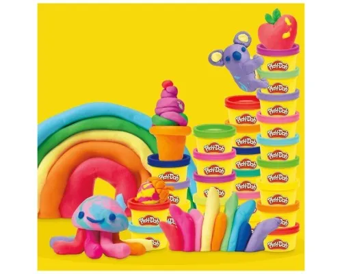 Набір для творчості Hasbro Play-Doh маса для ліплення Райдужні сюрпризи 50 баночок (G1761)