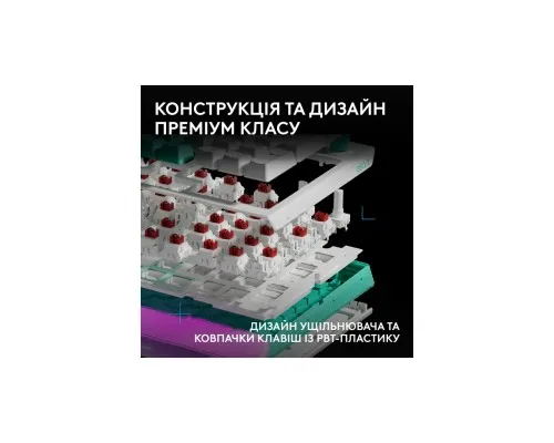 Клавіатура Logitech G512 X 98 Tactile Switch RGB USB UA White (920-014003)