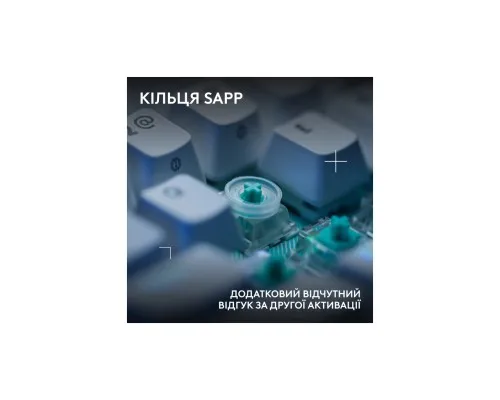 Клавіатура Logitech G512 X 98 Tactile Switch RGB USB UA White (920-014003)