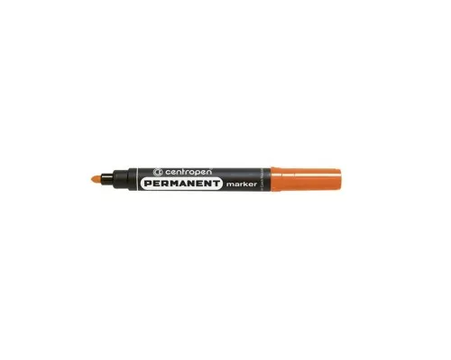 Маркер Centropen Permanent 8566 2,5 мм круглий помаранчевий (8566/06)