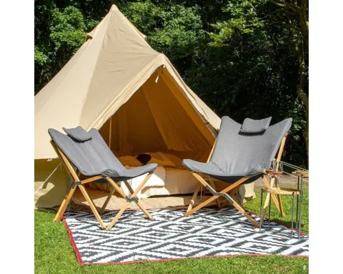 Крісло складане Bo-Camp Wembley L Grey (1200380) (DAS303840)