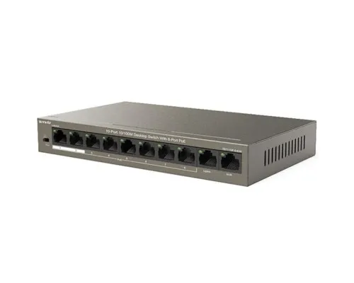 Комутатор мережевий Tenda TEF1110P-8-63W