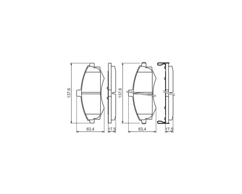 Гальмівні колодки Bosch 0 986 424 810