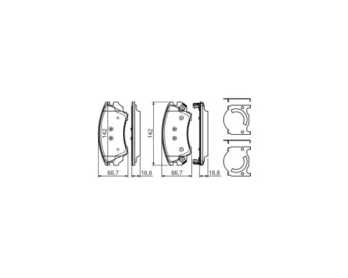 Гальмівні колодки Bosch 0 986 494 275