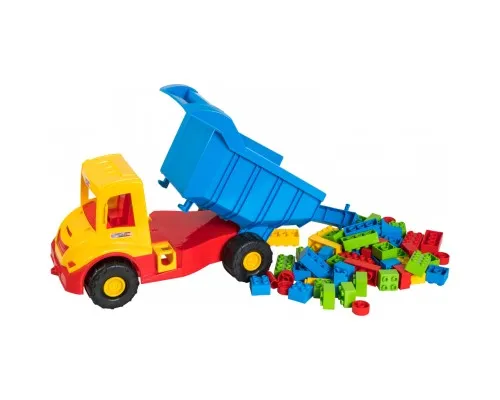 Машинка для дітей Tigres "Multi truck" вантажівка з конструктором жовтий (39221)
