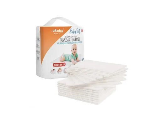 Пелюшки для малюків Akuku Baby Soft 40 x 60 см, 15 шт (A0500)
