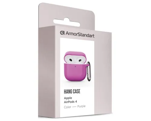 Чохол для навушників Armorstandart Hang Case для Apple AirPods 4 Purple (ARM81292)