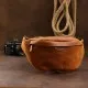 Сумка Vintage Шкіряна чоловіча вінтажна на пояс Коричнева (20371)