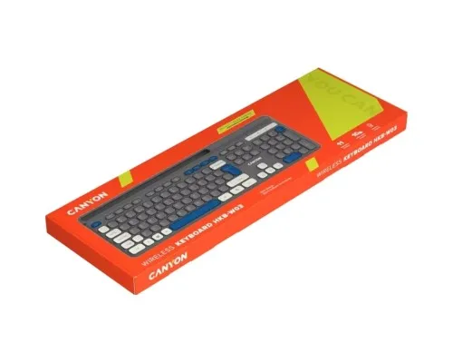 Клавіатура Canyon HKB-W03 Wireless UA Grey (CNS-HKBW03DG)