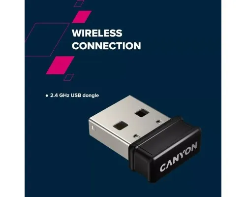 Клавіатура Canyon HKB-W03 Wireless UA Grey (CNS-HKBW03DG)
