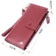 Гаманець ST Leather З натуральної шкіри Бордовий (22535)