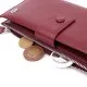Гаманець ST Leather З натуральної шкіри Бордовий (22535)