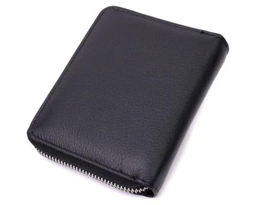 Гаманець ST Leather З натуральної шкіри Чорний (19488)