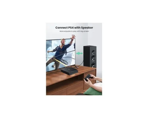Кабель мультимедійний Optical Toslink 2.0m AV122 black Ugreen (70892)