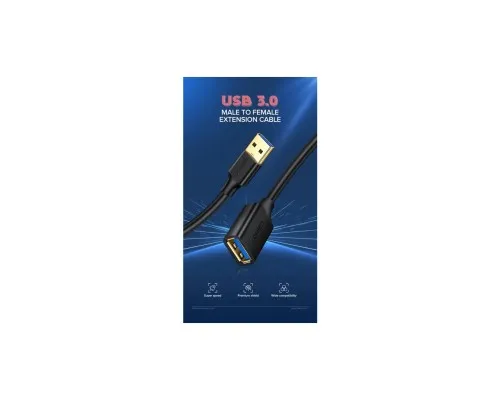 Дата кабель USB 3.0 AM/AF 1.5m US129 black Ugreen (30126)