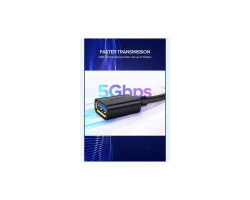 Дата кабель USB 3.0 AM/AF 1.5m US129 black Ugreen (30126)
