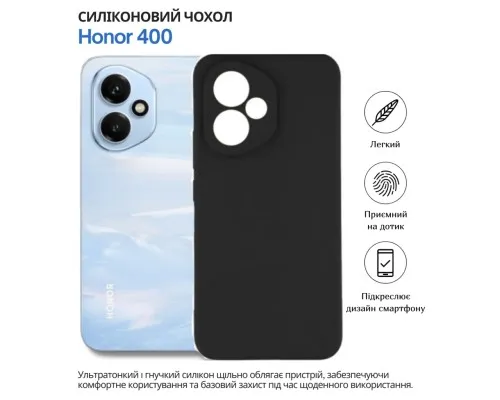 Чохол до мобільного телефона BeCover silicone Honor 400 Black (714944)