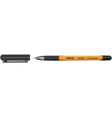 Ручка кулькова Stanger Fine point 0,7 мм, з грипом, чорна, 10 шт (M 0.7-18000300055)