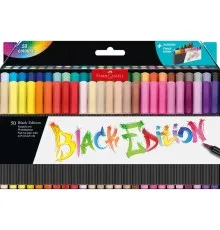 Фломастери Faber-Castell пензлики Black Edition, 50 кольорів (33038)