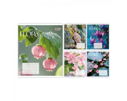 Зошит Yes Flora А5 48 аркушів, клітинка (768794)