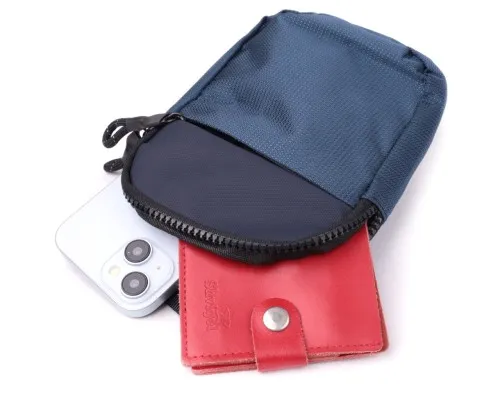 Сумка Vintage Для подорожей з текстилю Синя (22870)