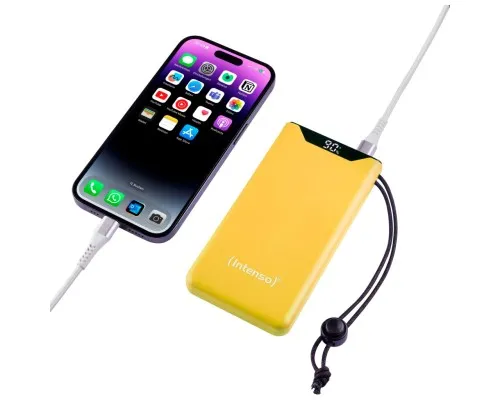 Батарея універсальна Intenso F10000 10000mAh QC/3.0 yellow (7332039)