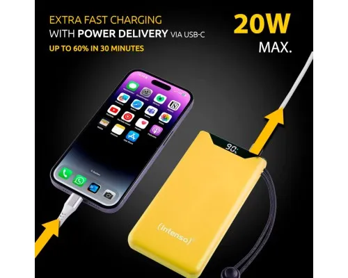 Батарея універсальна Intenso F10000 10000mAh QC/3.0 yellow (7332039)