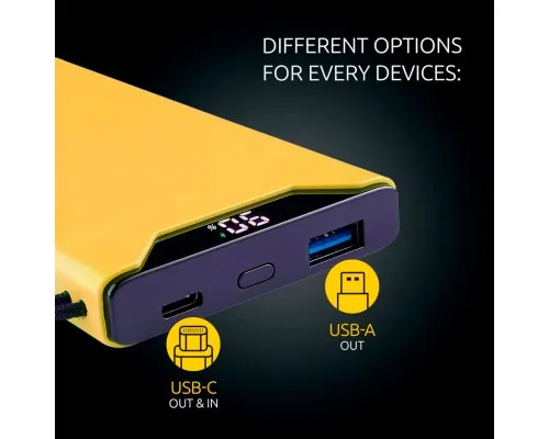 Батарея універсальна Intenso F10000 10000mAh QC/3.0 yellow (7332039)