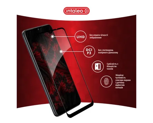 Скло захисне Intaleo Full Glue ZTE Blade A53 Black (1283126583308)