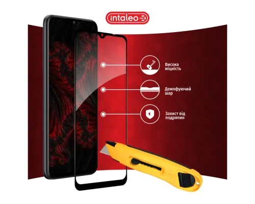 Скло захисне Intaleo Full Glue ZTE Blade A53 Black (1283126583308)