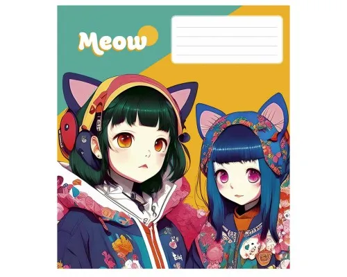 Зошит Школярик Kawaii 48 аркушів клітинка (048-3302K)