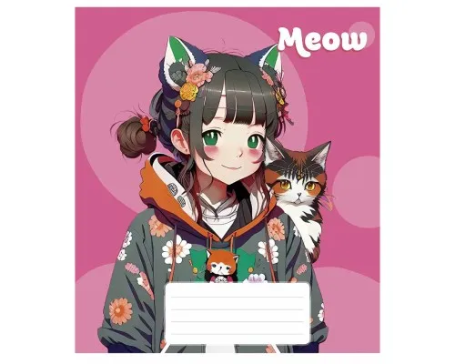 Зошит Школярик Kawaii 48 аркушів клітинка (048-3302K)