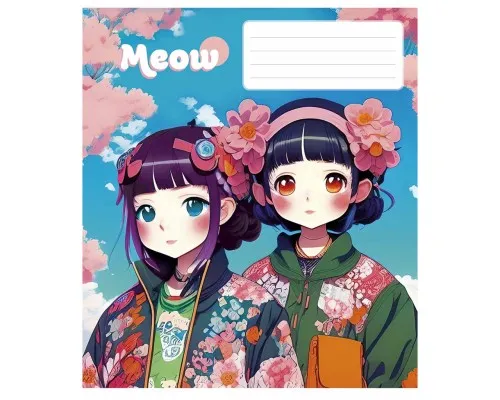Зошит Школярик Kawaii 48 аркушів клітинка (048-3302K)