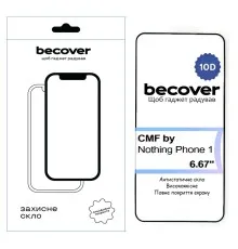 Скло захисне BeCover CMF by Nothing Phone 1 10D Black (713571)