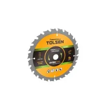 Диск пильний Tolsen з ТВС напайками по дереву 190х24Т*20мм Ultra тонкий (76434)