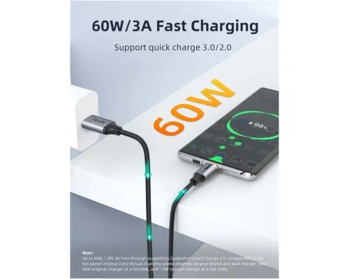 Дата кабель USB 3.1 AM to USB-C 1.5m Cabletime (CA915231)