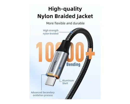 Дата кабель USB 3.1 AM to USB-C 1.5m Cabletime (CA915231)