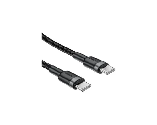 Дата кабель USB-C to USB-C 1.2m 60W black Acefast (6974316285137)