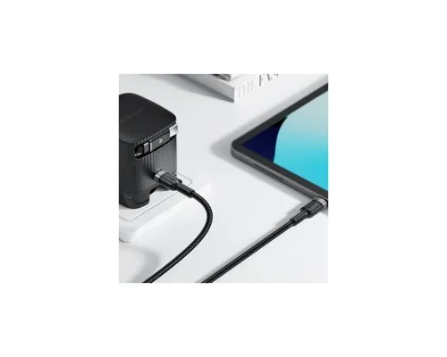 Дата кабель USB-C to USB-C 1.2m 60W black Acefast (6974316285137)