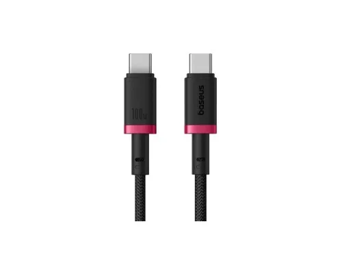 Дата кабель USB-C to USB-C 2.0m 100W Dura Series black red Baseus (P10377803U01-03)