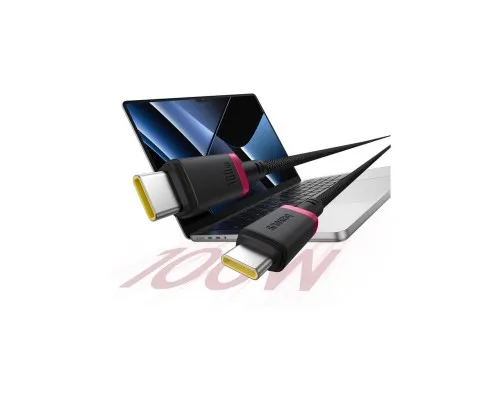 Дата кабель USB-C to USB-C 2.0m 100W Dura Series black red Baseus (P10377803U01-03)