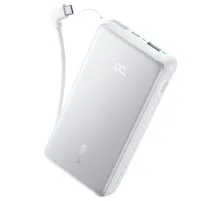 Батарея універсальна Anker 20000mAh 22.5W Built-In USB-C Cable White (A110EH21)