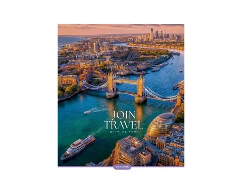 Зошит Школярик Join Travel 96 аркушів клітинка (096-3680K)