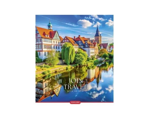 Зошит Школярик Join Travel 96 аркушів клітинка (096-3680K)