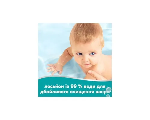 Дитячі вологі серветки Pampers 99 Water 60 шт х 6 пачок (360 шт) (8006530116596)