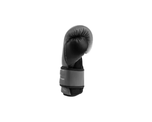 Боксерські рукавички Everlast PowerLock Boxing Training Gloves P00002306 сірий, чорний 14 унцій (009283608545)