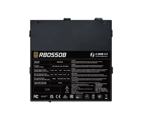 Блок живлення Lian Li 550W (G9P.RB0550B.B000.EU)