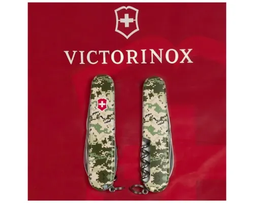 Ніж Victorinox Spartan Army 91 мм Піксель + Лого (1.3603.3_W3941p)